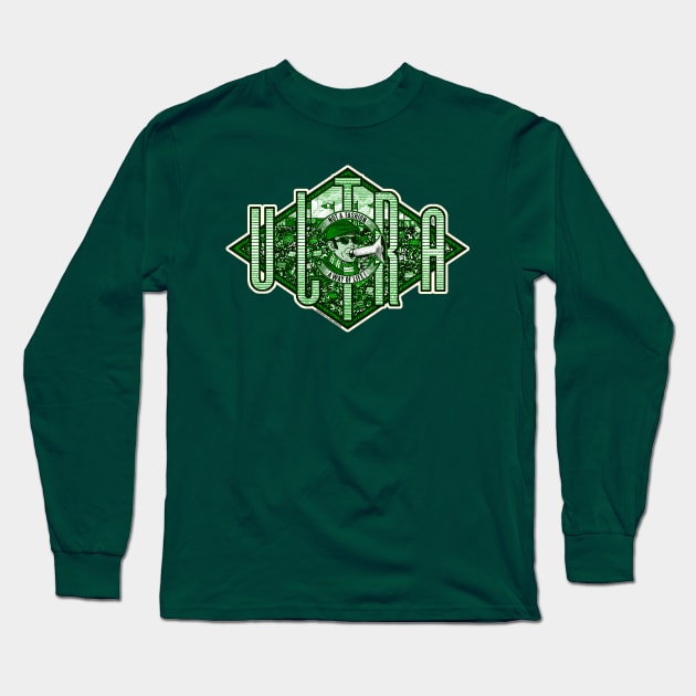 VECCHIO ULTRAS by Wanking Class heroes! (green and white edition) Long Sleeve T-Shirt by boozecruisecrew